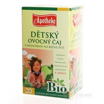 APOTHEKE BIO SELECTION DETSKÝ OVOC.ČAJ S MEDOVKOU (od ukončeného 6. mesiaca) 20x2 g (40 g) obrázok