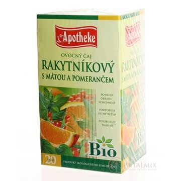 APOTHEKE BIO SELECTION RAKYT. ČAJ S MÄTOU A POMAR. 20x1,5 g (30 g) obrázok