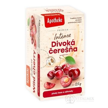 APOTHEKE PREMIER Intense Divoká čerešňa ovocný čaj v nálevových vreckách 20x2,5 g (50 g) obrázok