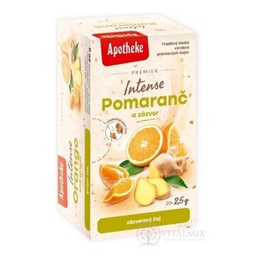 APOTHEKE PREMIER Intense Pomaranč a Zázvor zázvorový čaj v nálevových vreckách 20x2,5 g (50 g) obrázok