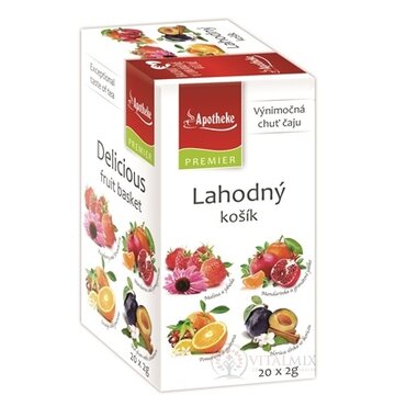 APOTHEKE PREMIER Lahodný košík ovocný čaj (4 druhy) v nálevových vreckách 20x2 g (40 g) obrázok
