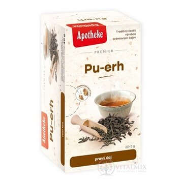 APOTHEKE PREMIER Pu-erh pravý čierny čaj v nálevových vreckách 20x2 g (40 g) obrázok
