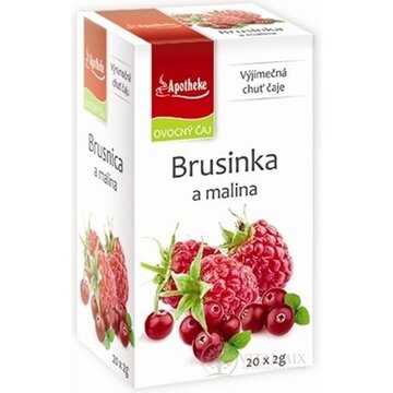 APOTHEKE PREMIER SELECTION ČAJ BRUSNICA A MALINA 20x2 g (40 g) obrázok