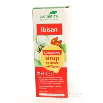 aromatica IBISAN Skorocel.sirup so šípkou a ibiš. 1x210 ml obrázok