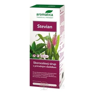 aromatica STEVIAN Skorocelový sirup so sladidlom 1x210 ml obrázok