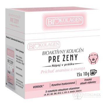 asp BIOAKTÍVNY KOLAGÉN PRE ŽENY nápoj v prášku, vrecúška 15x10 g (150 g) obrázok