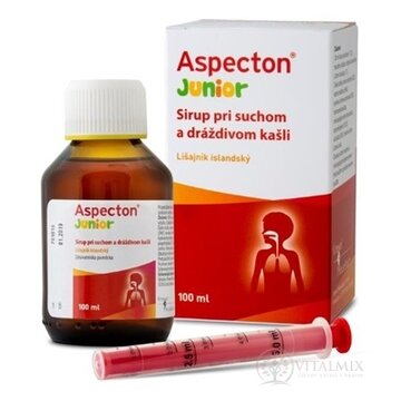 Aspecton Junior sirup pri suchom a dráždivom kašli s islandským lišajníkom 1x100 ml obrázok