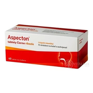 Aspecton tablety Čierne ríbezle s islandským lišajníkom 1x60 ks obrázok