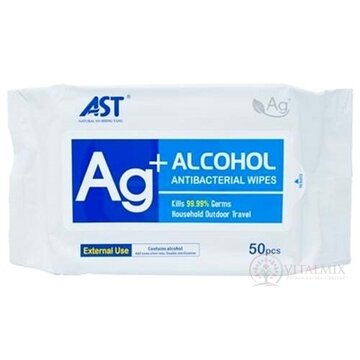 AST Ag + Alkohol Antibakteriálne utierky 1x50 ks obrázok