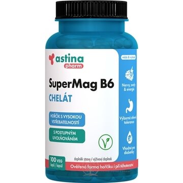 Astina SuperMag B6 CHELÁT cps s postupným uvoľňovaním 1x100 ks obrázok