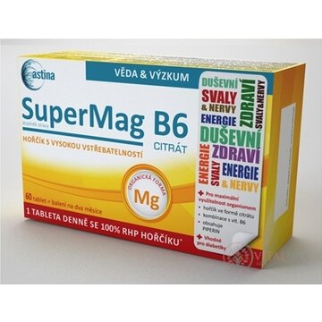 Astina SuperMag B6 CITRÁT tbl 1x60 ks obrázok
