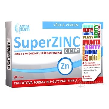 Astina SuperZINC CHELÁT tbl 1x30 ks obrázok