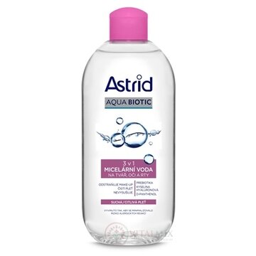 ASTRID AQUA BIOTIC Micelárna voda 3 v1 suchá a citlivá pleť 1x400 ml obrázok