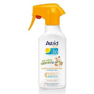 ASTRID SUN Rodinné mlieko na opaľovanie OF 30 v spreji 1x300 ml obrázok