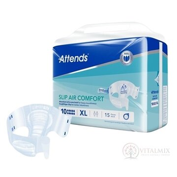 ATTENDS Slip Air Comfort 10 XL plienkové nohavičky, obvod bokov 150-175 cm, savosť 3435 ml, 1x15 ks obrázok