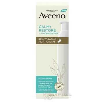 Aveeno CALM+RESTORE Re-hydrating night cream rehydratačný nočný krém 1x50 ml obrázok