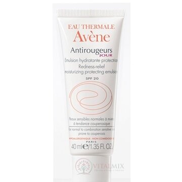 AVENE ANTIROUGEURS JOUR EMULSION SPF20 denná emulzia proti sčervenaniu 1x40 ml obrázok