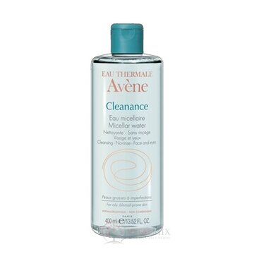 AVENE CLEANANCE EAU MICELLAIRE micelárna voda pre mastnú a aknóznu pleť 1x400 ml obrázok