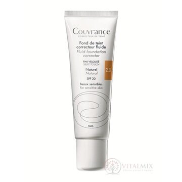 AVENE COUVRANCE FDT CORRECTEUR FLUIDE NATUREL tekutý krycí mejkap SPF20 - prirodzený odtieň (inovácia) 1x30 ml obrázok