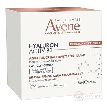 AVENE HYALURON ACTIV B3 Aqua gel krém pre obnovu buniek 1x50 ml obrázok