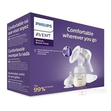 AVENT ODSÁVAČKA MLIEKA manuálna (SCF430/10) (inov.2021) s fľašou 1x1 set obrázok