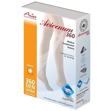 AVICENUM 360 Pančuchové nohavice, Micro veľkosť XLL (pôvodne 4D), II.KT, Sanitized, zatvorená špica, s veľkým klinom, telové, 1x1 ks obrázok