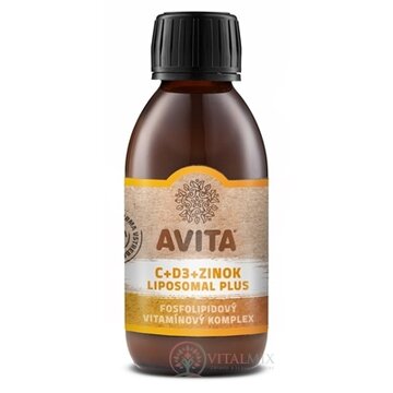 AVITA C+D3+ZINOK LIPOSOMAL PLUS fosfolipidový komplex 1x200 ml obrázok