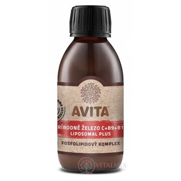 AVITA PRÍRODNÉ ŽELEZO C+B9+B12 LIPOSOMAL PLUS fosfolipidový komplex 1x200 ml obrázok