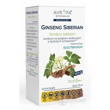 AVROPA Ginseng Siberian bylinné kvapky 1x50 ml obrázok