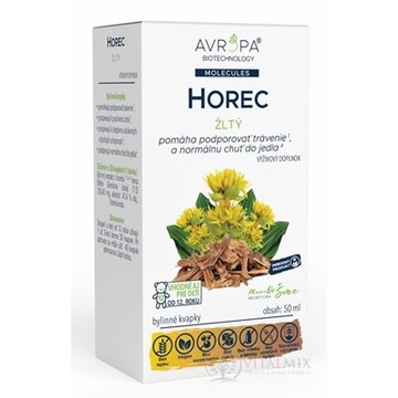 AVROPA HOREC žltý bylinné kvapky 1x50 ml obrázok