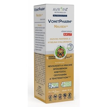 AVROPA VomitPharm Nausea HA ústny sprej 1x30 ml obrázok