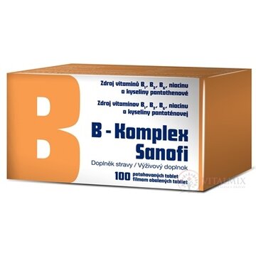 B-Komplex Sanofi tbl flm 1x100 ks obrázok
