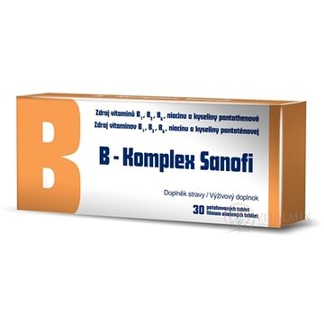 B-Komplex Sanofi tbl flm 1x30 ks obrázok