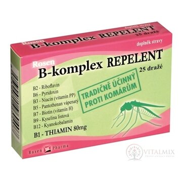 B - komplex REPELENT - RosenPharma tbl (dražé) 1x25 ks obrázok