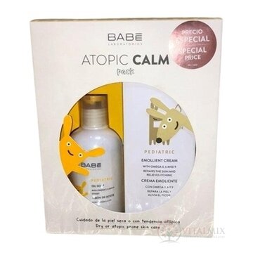 BABÉ DIEŤA Atopický balíček Atopické telové mlieko 200 ml + Atopický kúpeľový gél 200 ml (inov. 2022) 1x1 set obrázok