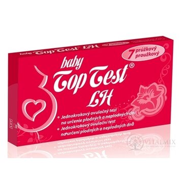 Baby Top Test LH ovulačný - 7 prúžkový jednokrokový 1x7 ks obrázok