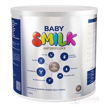 BABYSMILK AR potravina na osobitné lekárske účely pre dojčatá v prášku, s Colostrom (od narodenia) 1x900 g obrázok