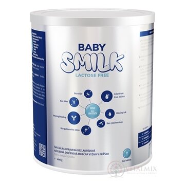 BABYSMILK LACTOSE FREE následná dojčenská mliečna výživa v prášku, s Colostrom (od 6 mesiacov) 1x400 g obrázok