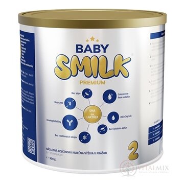 BABYSMILK PREMIUM 2 následná dojčenská mliečna výživa v prášku, s Colostrom (6 - 12 mesiacov) 1x900 g obrázok