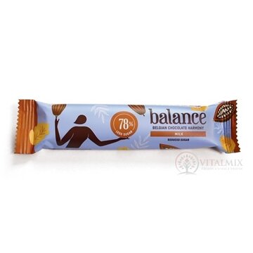 BALANCE MLIEČNA ČOKOLÁDA belgická, so sladidlom zo stévie 1x35 g obrázok