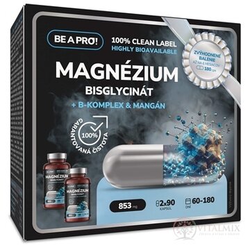 BE A PRO! MAGNÉZIUM BISGLYCINÁT dvojbalenie cps 2x90 ks obrázok