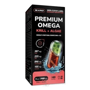 BE A PRO! PREMIUM OMEGA KRILL + ALGAE cps 1x60 ks obrázok