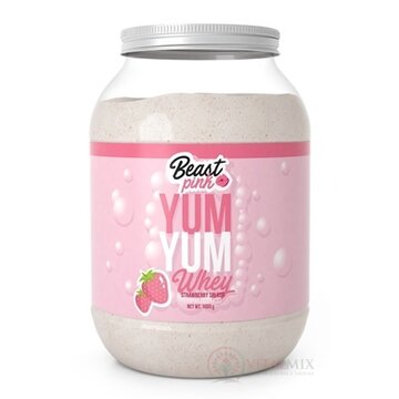 BeastPink Yum Yum Whey PROTEIN strawberry splash, srvátkový proteínový prášok 1x1000 g obrázok