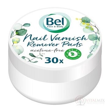 Bel Face & Body Odlakovacie tampóny na nechty bez acetónu 1x30 ks obrázok