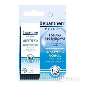Bepanthen DERMA Krém na pery tyčinka s panthenolom 1x7,5 ml obrázok