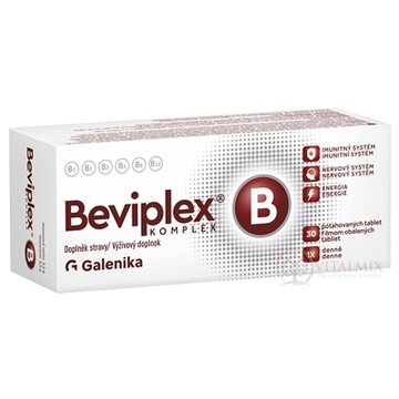 Beviplex B komplex tbl 1x30 ks obrázok