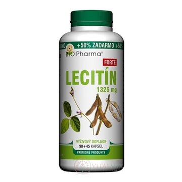 BIO Pharma Lecitín Forte 1325 mg cps 90+45 (50% ZADARMO) (135 ks) obrázok