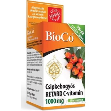 BioCo Vitamín C RETARD 1000 mg s plodom šípky tbl 1x100 ks obrázok