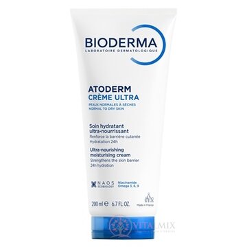BIODERMA Atoderm Krém Ultra hydratačný a ultra výživný, neparfumovaný, v tube, 1x200 ml obrázok
