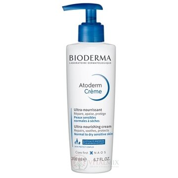 BIODERMA Atoderm Krém (V2) výživný telový (s pumpou) (inov.2021) 1x200 ml obrázok